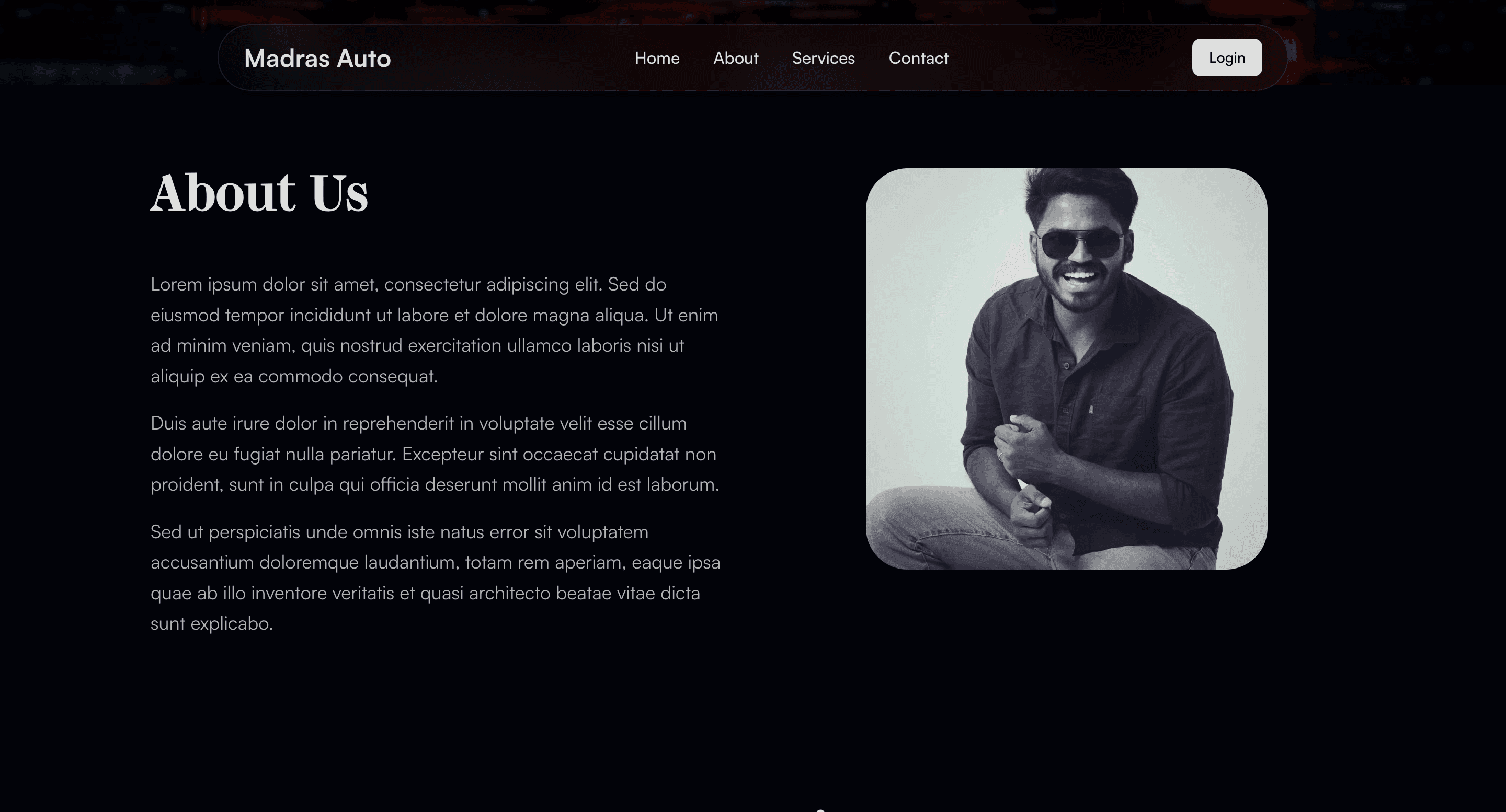 Madras Auto service listings with transparent pricing and flat taxonomy